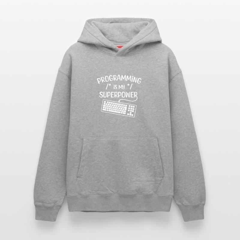 Computerfreak Developer Statement Coding Computer Science Relaxed Unisex Organic Hoodie – by SPREAD