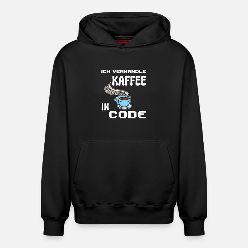 Developer Computerfreak Statement Coden Skripting - Relaxed Unisex Organic Hoodie – von SPREAD - Schwarz