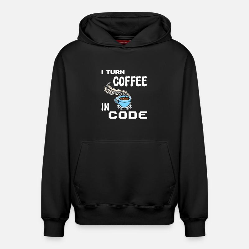 Developer Computergeek Statement Programmer - Relaxed Unisex Organic Hoodie – by SPREAD - black