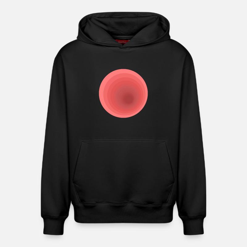 Conception dégradée abstraite - Sweat à capuche unisexe décontracté en coton biologique – de SPREAD - noir