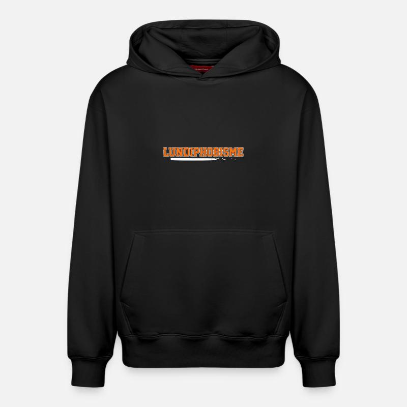 Lundiphobisme - Sweat à capuche unisexe décontracté en coton biologique – de SPREAD - noir