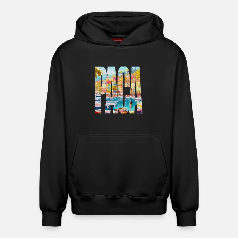 PACA - Sweat à capuche unisexe décontracté en coton biologique – de SPREAD - noir