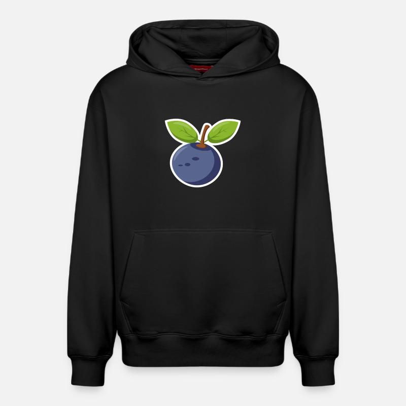 Myrtille Myrtille - Sweat à capuche unisexe décontracté en coton biologique – de SPREAD - noir