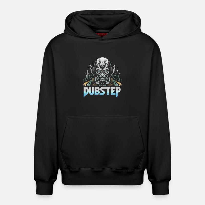 Dubstep Cyborg - Relaxed Unisex Organic Hoodie – von SPREAD - Schwarz