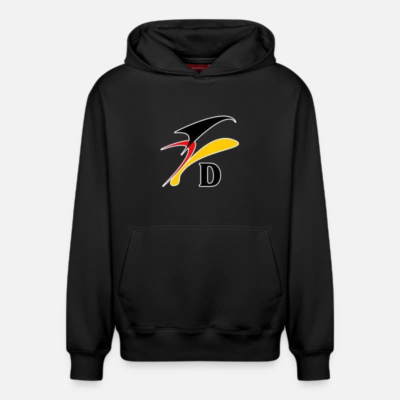 DL9 - Sweat à capuche unisexe décontracté en coton biologique – de SPREAD - noir