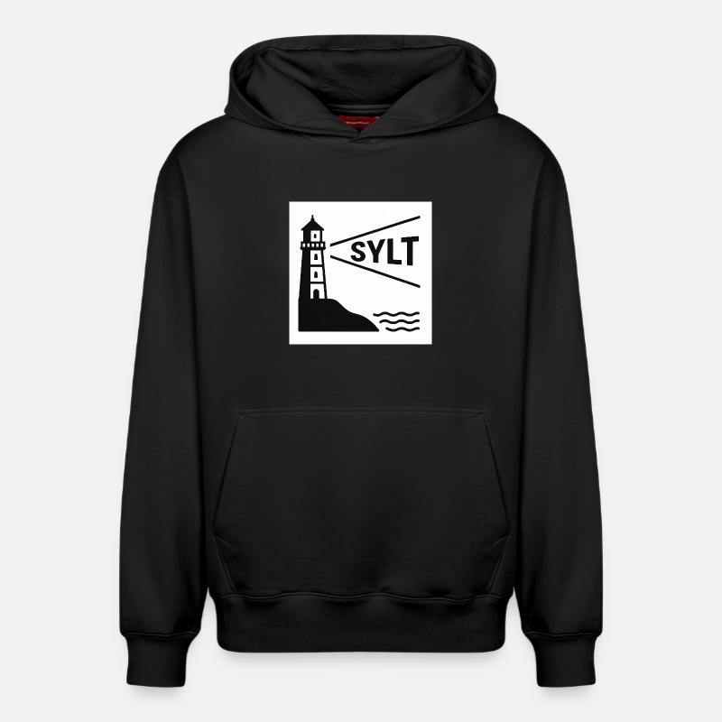 Sylt - Sweat à capuche unisexe décontracté en coton biologique – de SPREAD - noir
