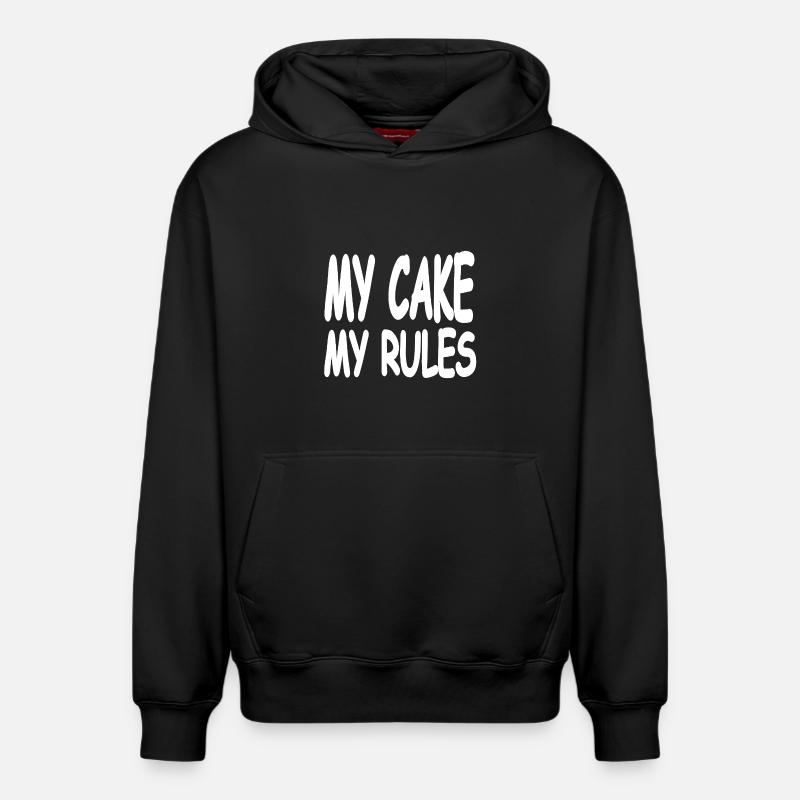 Gâteau - Sweat à capuche unisexe décontracté en coton biologique – de SPREAD - noir