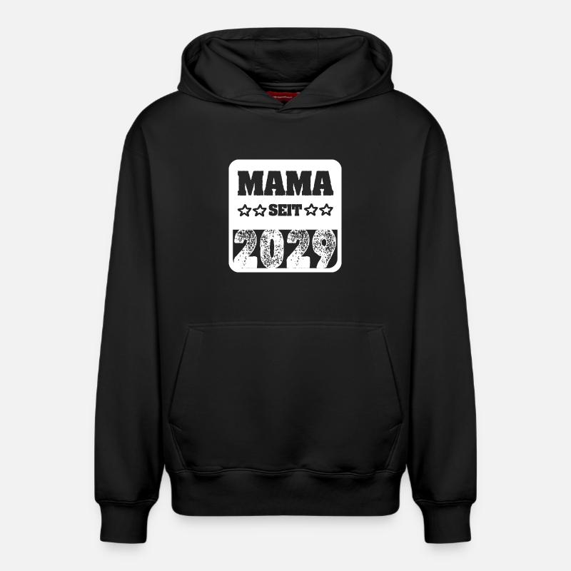 Maman 2029 - Sweat à capuche unisexe décontracté en coton biologique – de SPREAD - noir