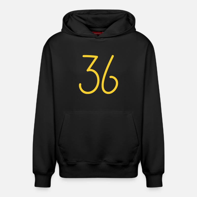 36 - Sweat à capuche unisexe décontracté en coton biologique – de SPREAD - noir