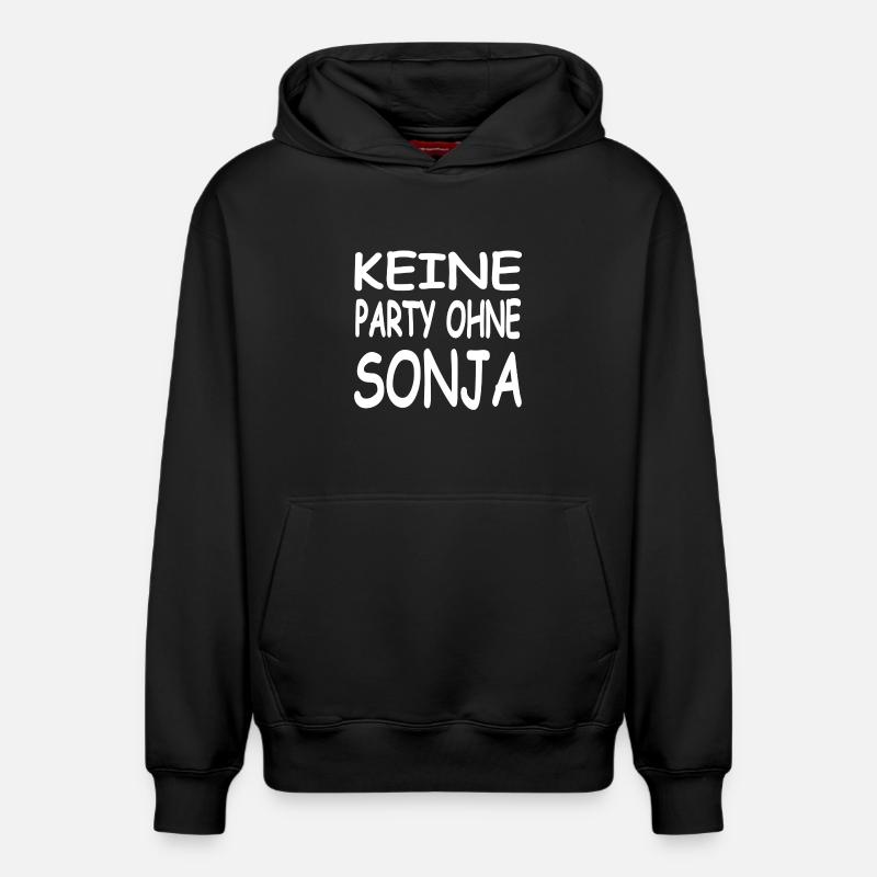 SONJA - Sweat à capuche unisexe décontracté en coton biologique – de SPREAD - noir