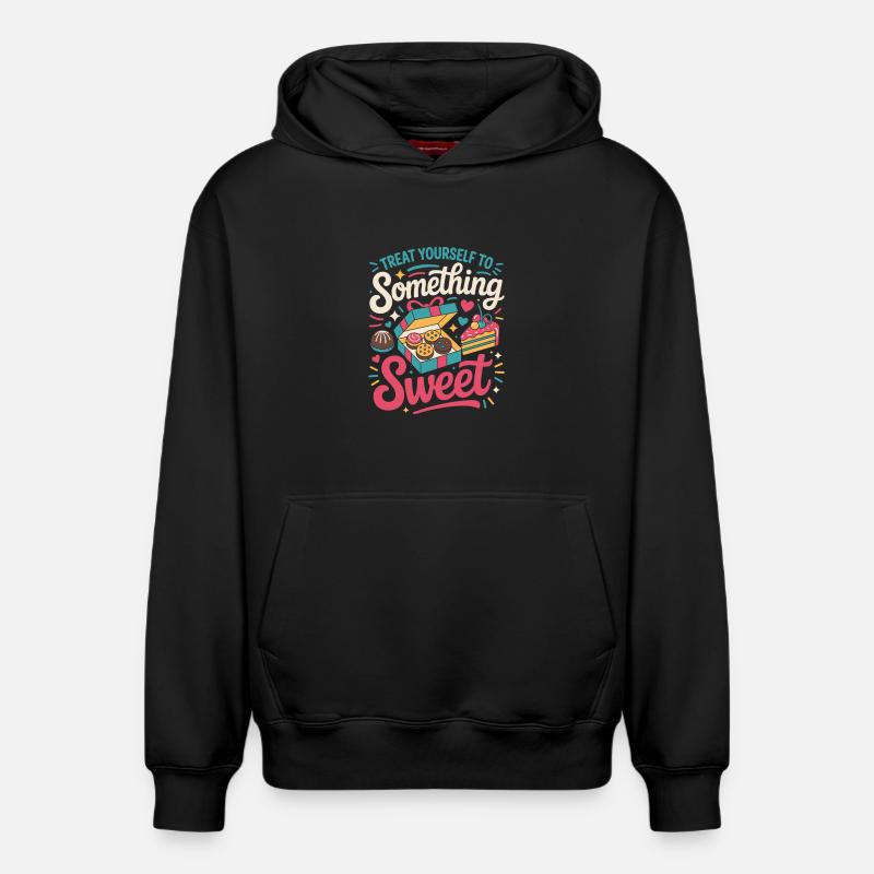 Conception de la boîte à récompenses - Sweat à capuche unisexe décontracté en coton biologique – de SPREAD - noir