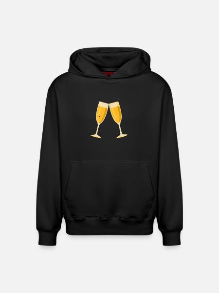 Toasts - Sweat à capuche unisexe décontracté en coton biologique – de SPREAD - noir