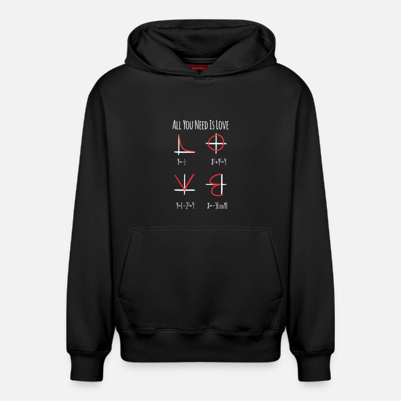 Enseignant en mathématiques - Sweat à capuche unisexe décontracté en coton biologique – de SPREAD - noir