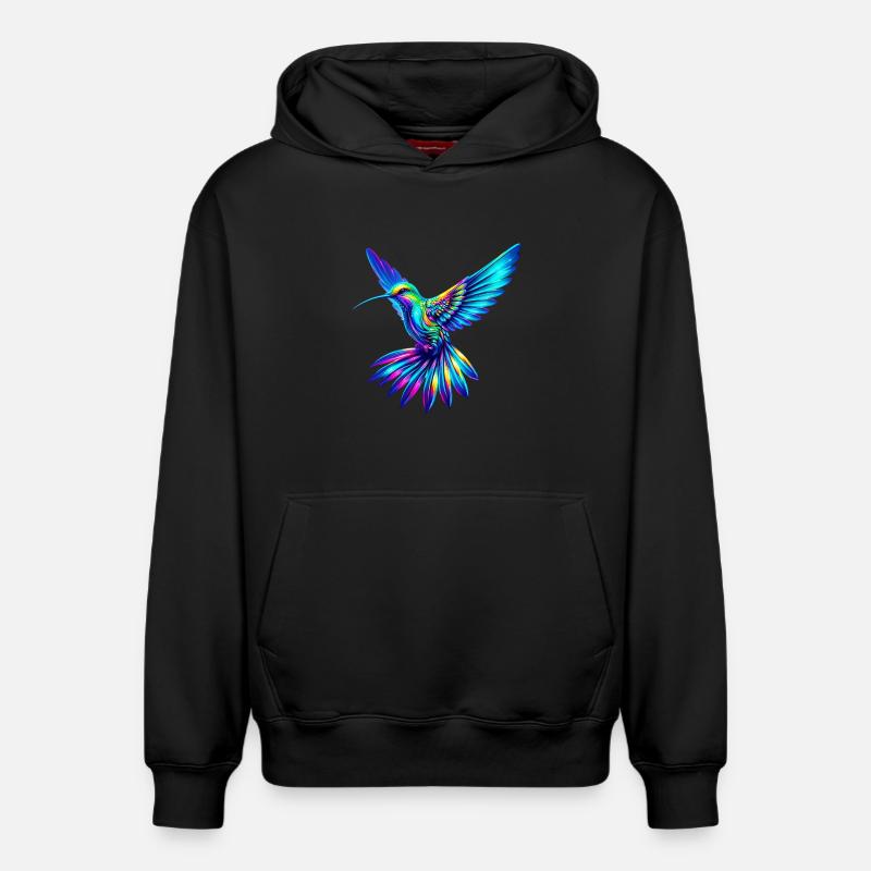 Colibri - Sweat à capuche unisexe décontracté en coton biologique – de SPREAD - noir
