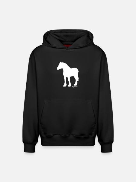 schimmel-kaltblut - Relaxed Unisex Organic Hoodie – von SPREAD - Schwarz