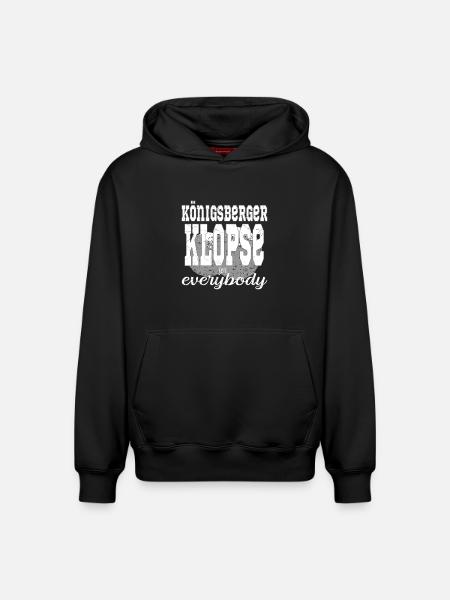 Königberger Klopse essen - Relaxed Unisex Organic Hoodie – von SPREAD - Schwarz