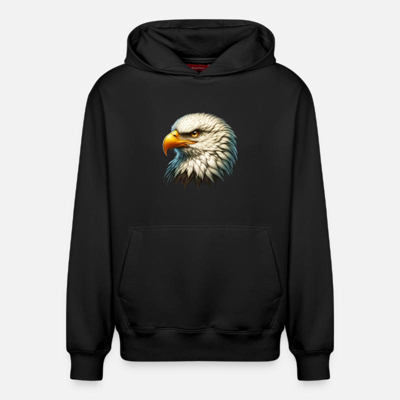 Aigle - Sweat à capuche unisexe décontracté en coton biologique – de SPREAD - noir
