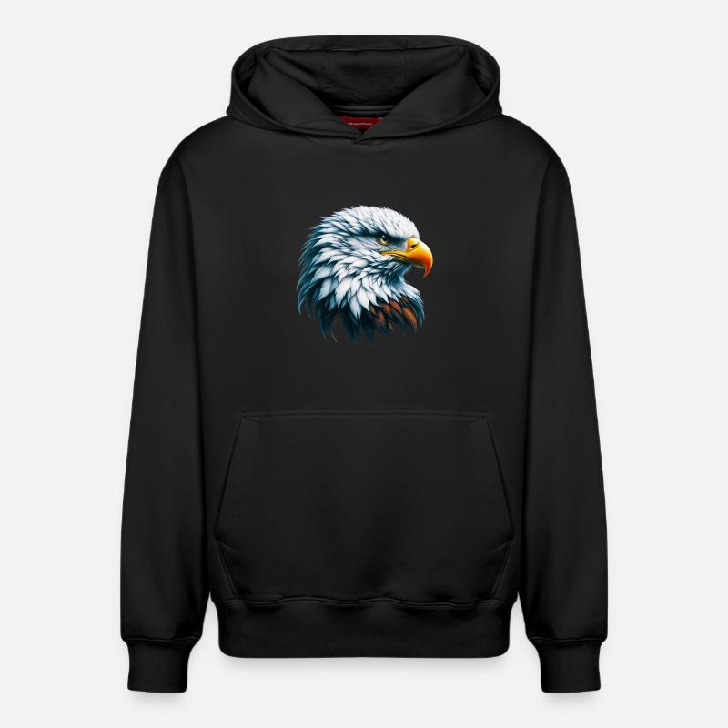 Aigle - Sweat à capuche unisexe décontracté en coton biologique – de SPREAD - noir