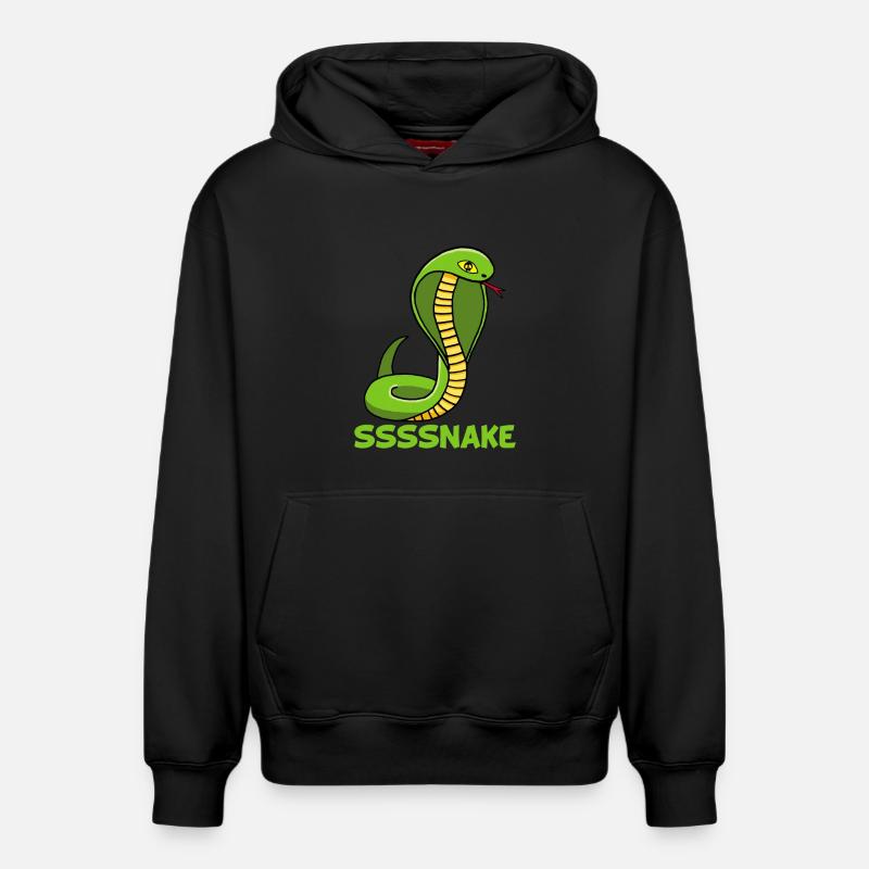 Serpent manga - Sweat à capuche unisexe décontracté en coton biologique – de SPREAD - noir