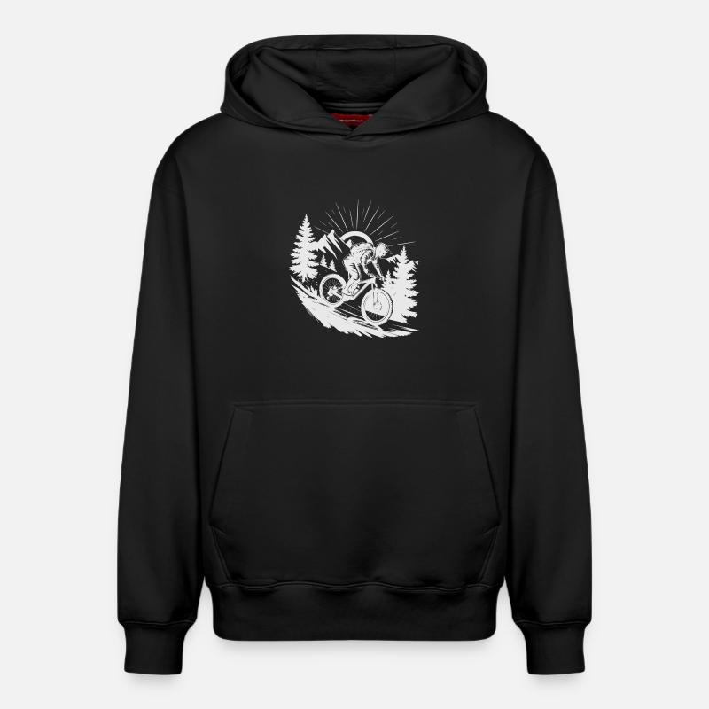VTT VTT - Sweat à capuche unisexe décontracté en coton biologique – de SPREAD - noir