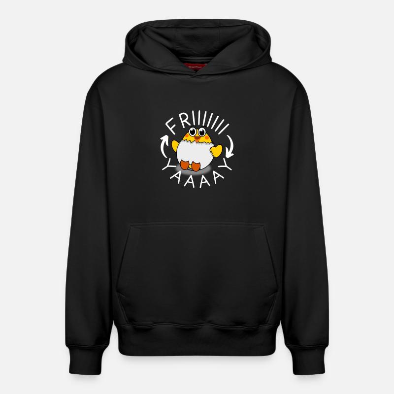 Vendredi - Sweat à capuche unisexe décontracté en coton biologique – de SPREAD - noir