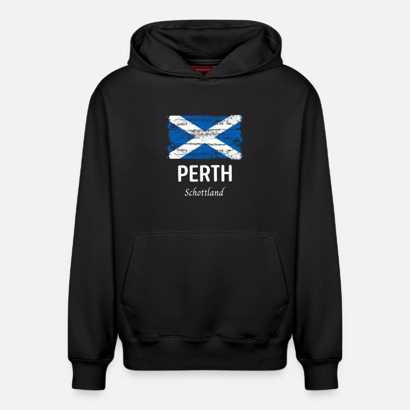 Perth - Sweat à capuche unisexe décontracté en coton biologique – de SPREAD - noir