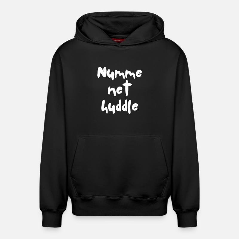 Numme net Huddle - Relaxed Unisex Organic Hoodie – von SPREAD - Schwarz