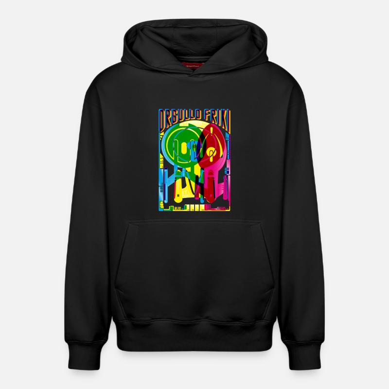 Fierté geek - Sweat à capuche unisexe décontracté en coton biologique – de SPREAD - noir