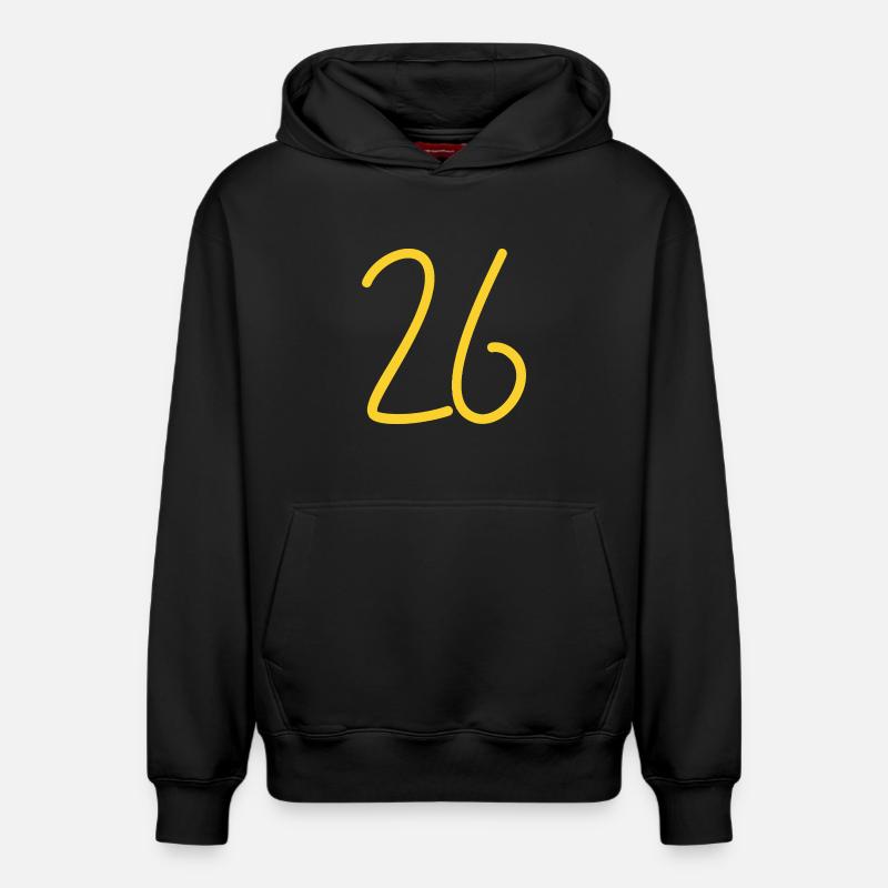 26 - Sweat à capuche unisexe décontracté en coton biologique – de SPREAD - noir