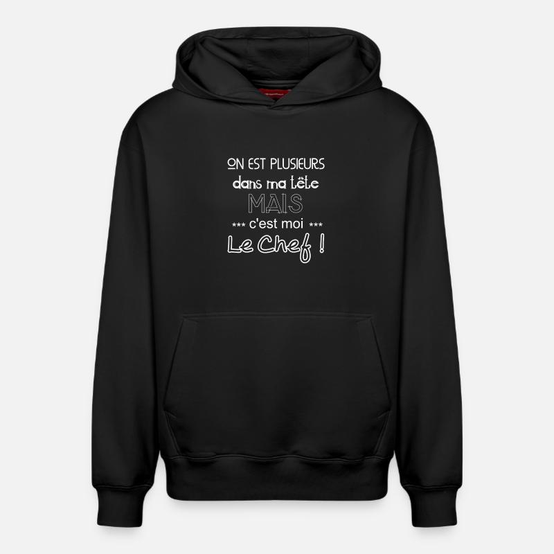 Chef - Sweat à capuche unisexe décontracté en coton biologique – de SPREAD - noir