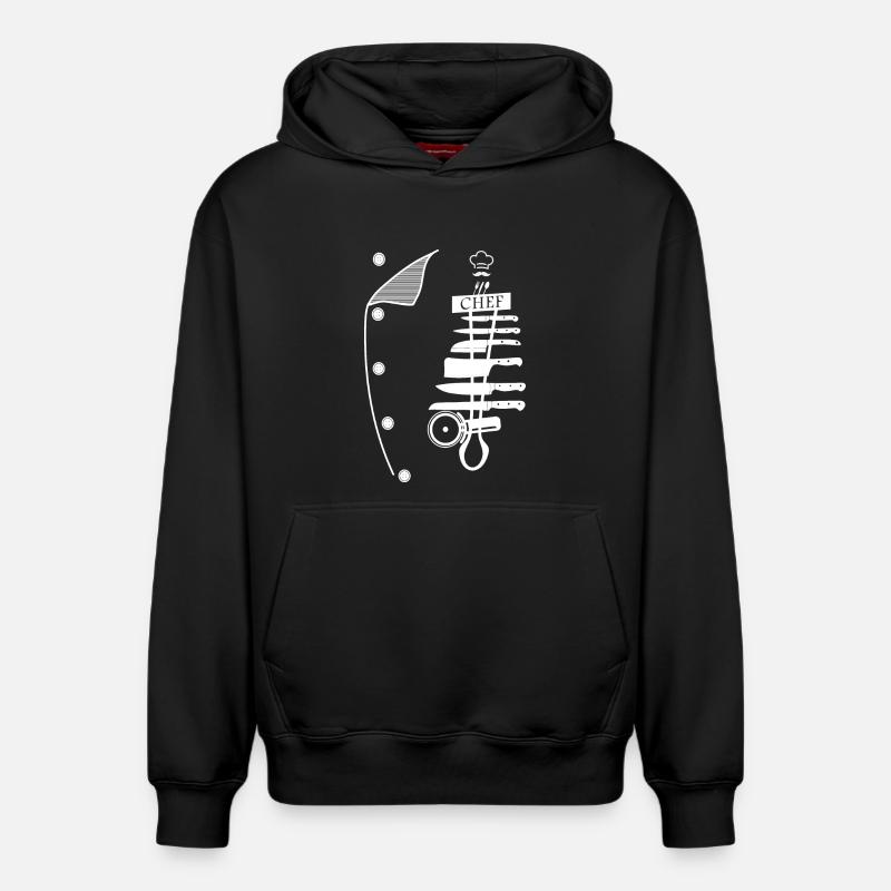 Cuire - Sweat à capuche unisexe décontracté en coton biologique – de SPREAD - noir