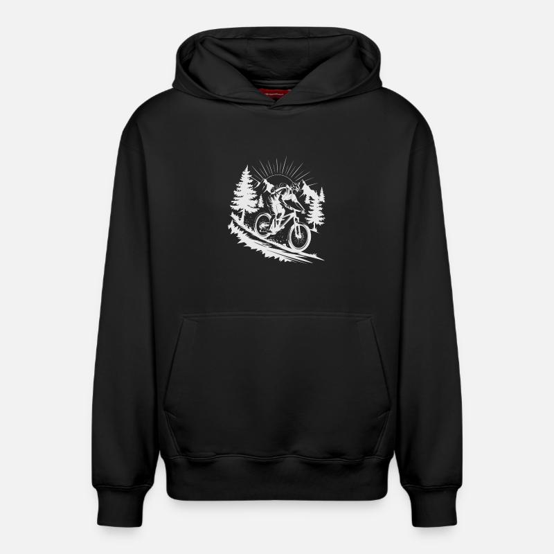VTT VTT - Sweat à capuche unisexe décontracté en coton biologique – de SPREAD - noir