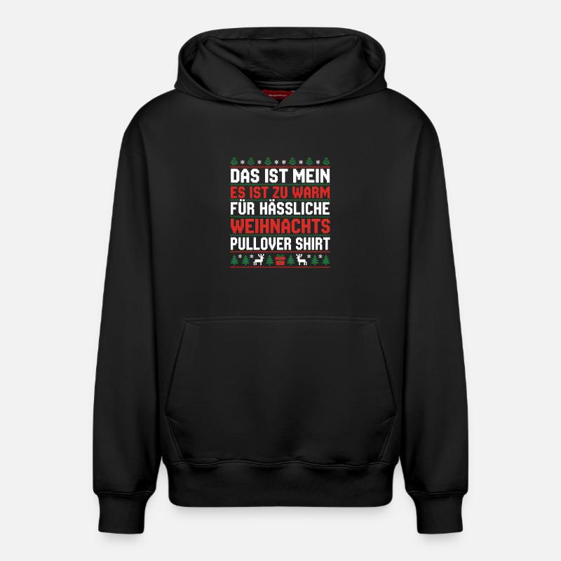 Noël - Sweat à capuche unisexe décontracté en coton biologique – de SPREAD - noir