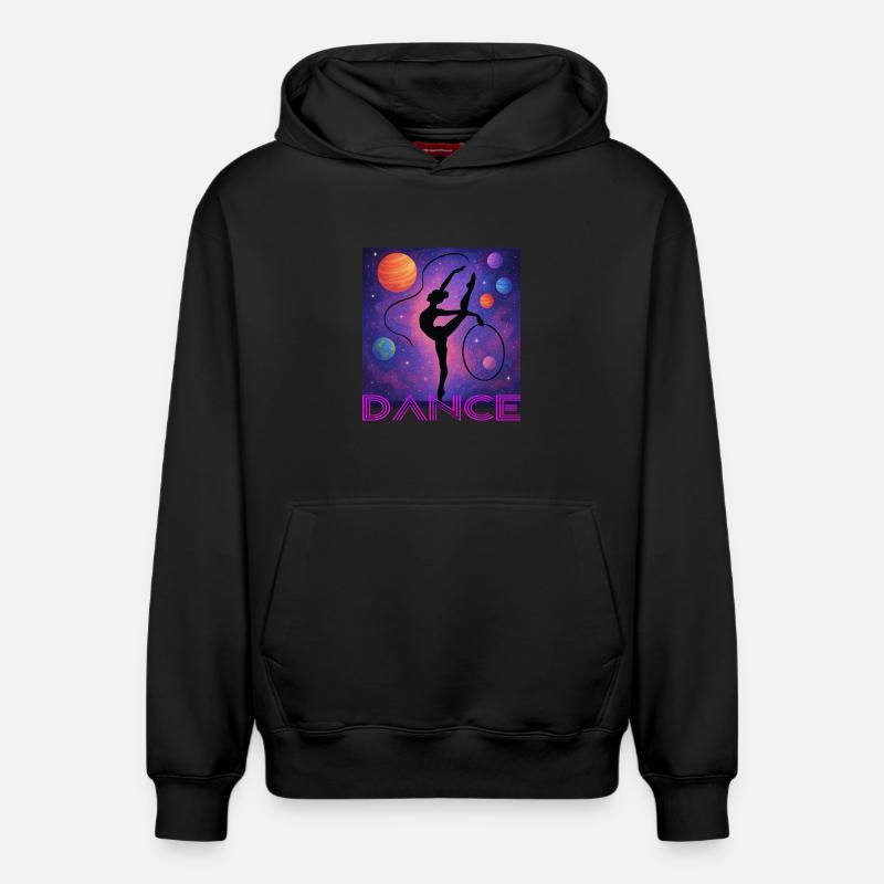Danser - Sweat à capuche unisexe décontracté en coton biologique – de SPREAD - noir