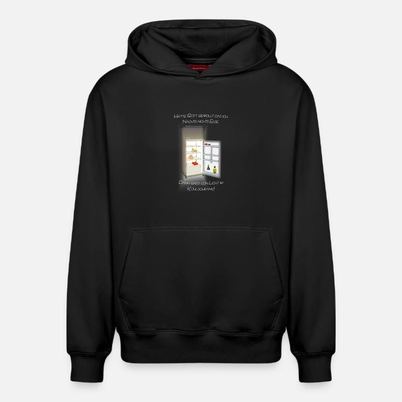 frigo - Sweat à capuche unisexe décontracté en coton biologique – de SPREAD - noir