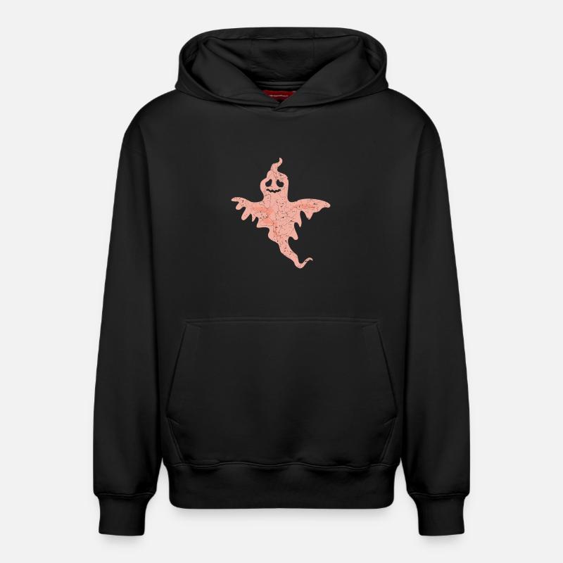 Fantôme d’Halloween - Sweat à capuche unisexe décontracté en coton biologique – de SPREAD - noir