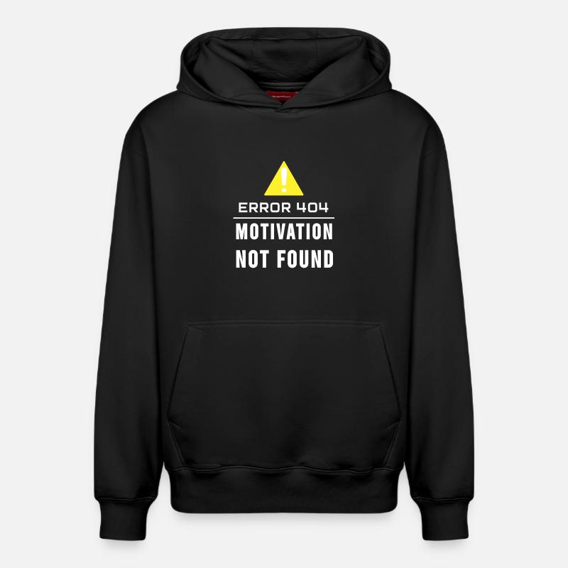 motivation not found - Sweat à capuche unisexe décontracté en coton biologique – de SPREAD - noir