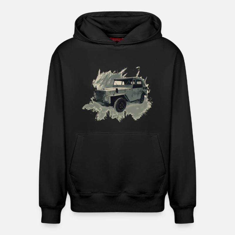P-2-M - Sweat à capuche unisexe décontracté en coton biologique – de SPREAD - noir