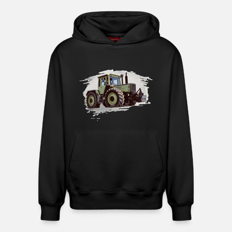 MB-trac 1300 avec poids - Sweat à capuche unisexe décontracté en coton biologique – de SPREAD - noir