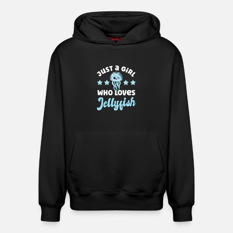 Méduses Méduses - Sweat à capuche unisexe décontracté en coton biologique – de SPREAD - noir