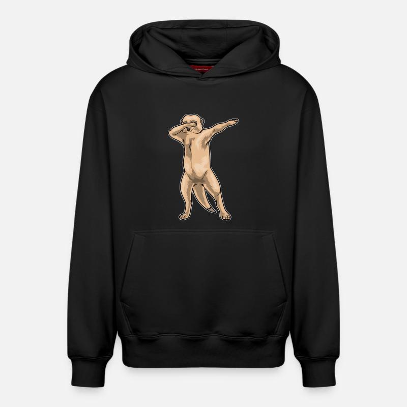 Danse hip hop suricate - Sweat à capuche unisexe décontracté en coton biologique – de SPREAD - noir