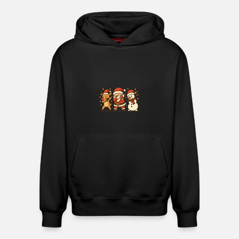 DAB de Noël - Sweat à capuche unisexe décontracté en coton biologique – de SPREAD - noir