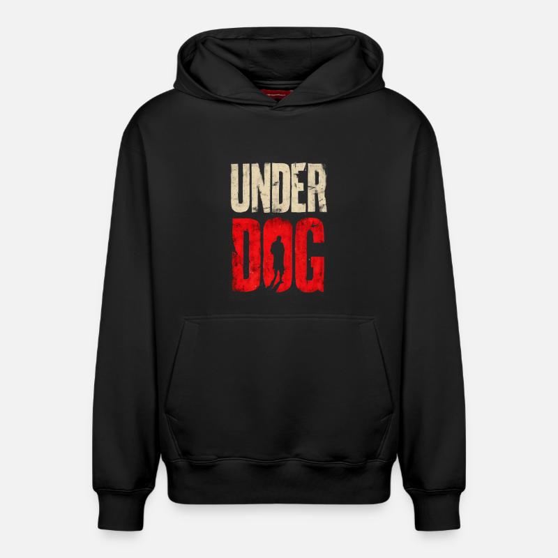 Under Dog - Sweat à capuche unisexe décontracté en coton biologique – de SPREAD - noir