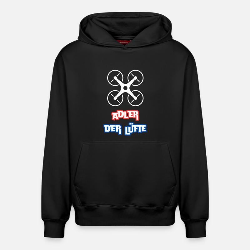 Aigle du ciel - Sweat à capuche unisexe décontracté en coton biologique – de SPREAD - noir