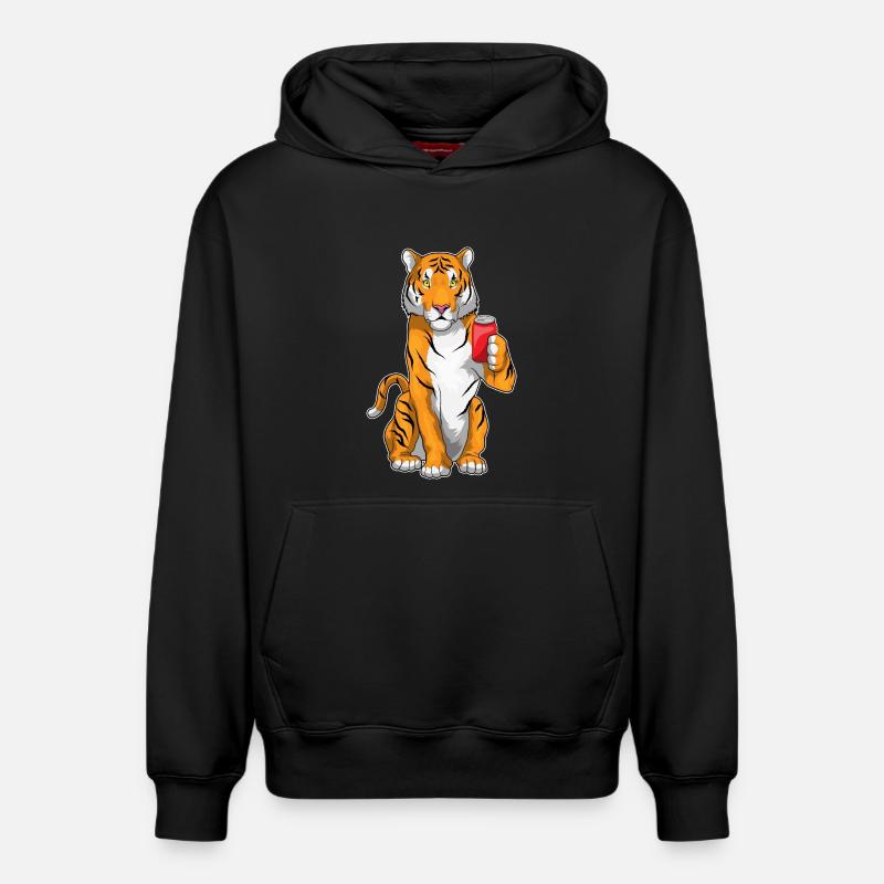 Limonade Tiger - Sweat à capuche unisexe décontracté en coton biologique – de SPREAD - noir
