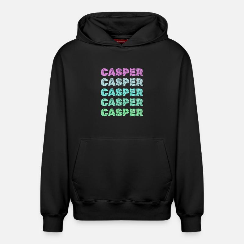 Casper comme nom - Sweat à capuche unisexe décontracté en coton biologique – de SPREAD - noir