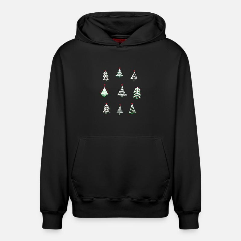 Noël blanc - Sweat à capuche unisexe décontracté en coton biologique – de SPREAD - noir