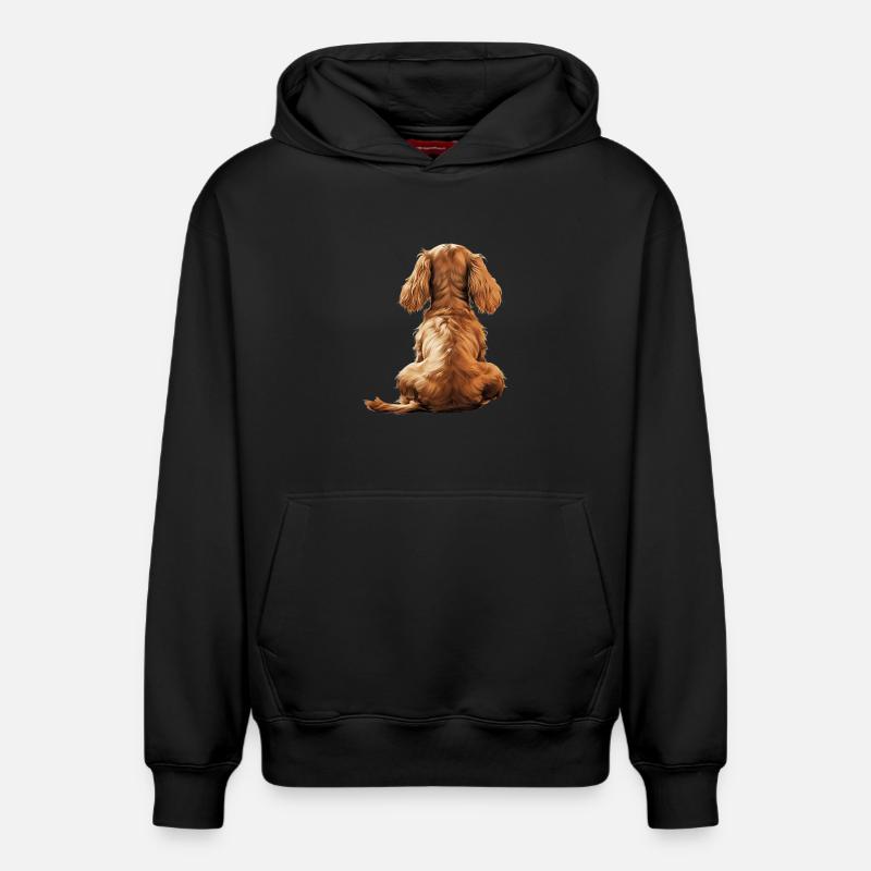 Cocker Spaniel - Relaxed Unisex Organic Hoodie – von SPREAD - Schwarz