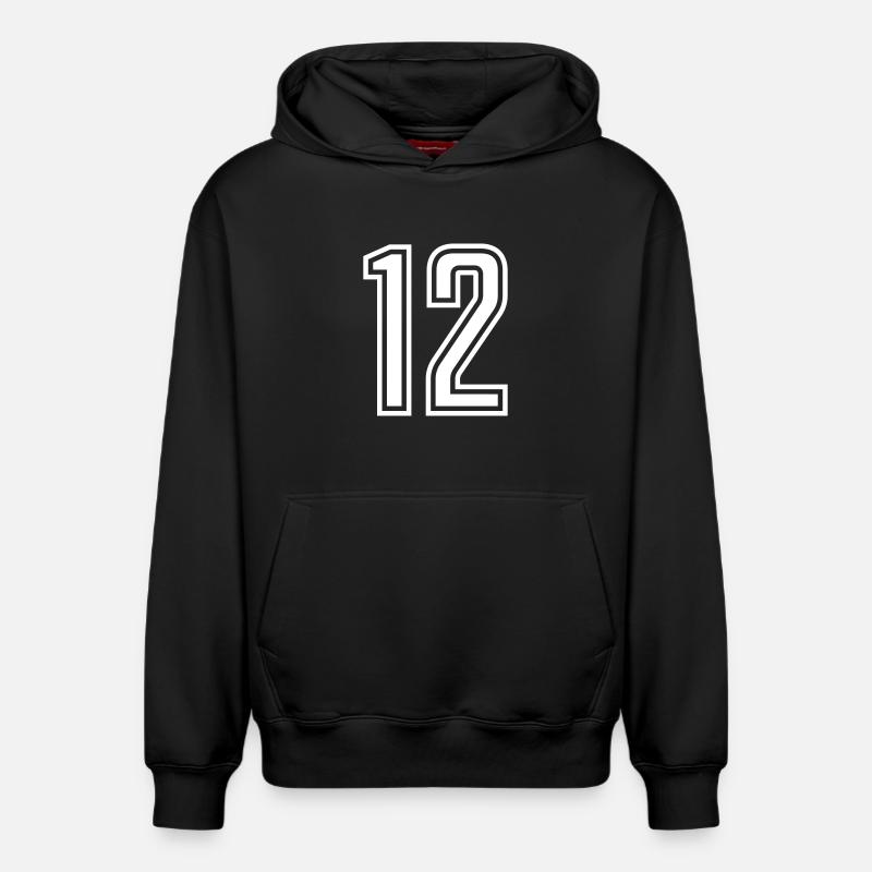 12 - Sweat à capuche unisexe décontracté en coton biologique – de SPREAD - noir