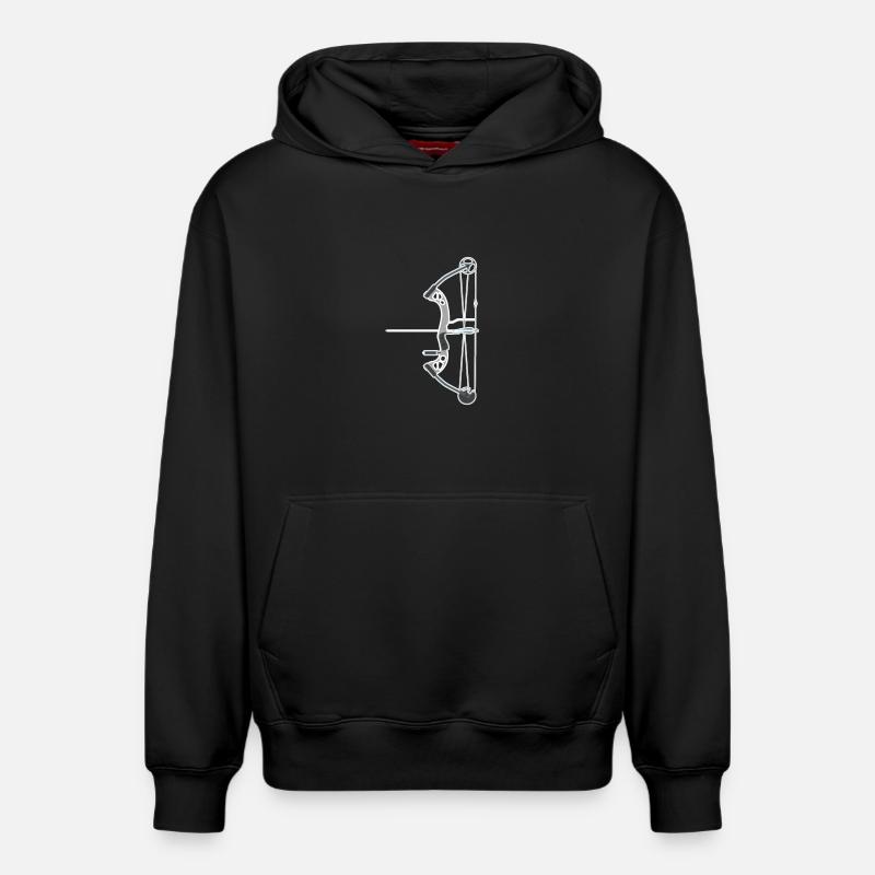 Bogenschießen Compoundbogen - Relaxed Unisex Organic Hoodie – von SPREAD - Schwarz